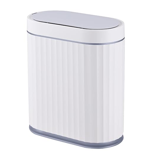 ELPHECO Bathroom Trash can Motion Sensor, AutomaticGarbage can, Slim Plastic by ELPHECOUSA