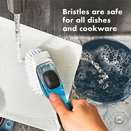 OXO Good Grips Soap Dispensing Dish Brush Storage Set
