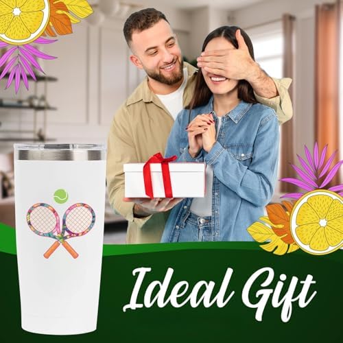 Tennis Gifts for Women - Insulated 20 oz Wine, Coffee Drink Tumbler