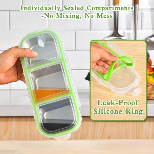 UPTRUST Reusable Snack Containers with Lids, 2pcs Stainless Steel