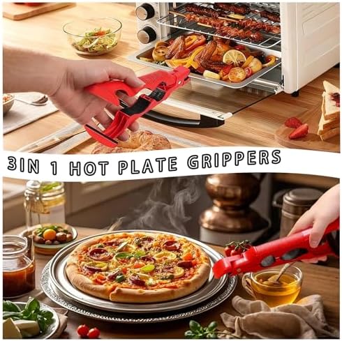 4PCS Hot Plate Grippers with Silicone Sleeves