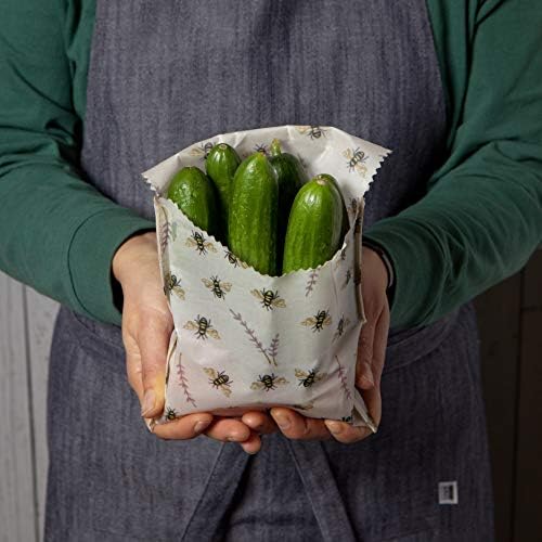 Ecologie by Danica Reusable Beeswax Sandwich Bags, Set of 2