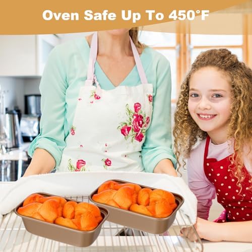 12 Pcs Mini Loaf Pan for Baking Nonstick Carbon Steel Banana Bread