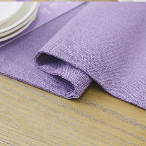 4 Piece Soft Caddice Faux Linen Decorative Place Mats Heat Resistant