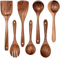 7-Piece Natural Wooden Kitchen Utensil Set