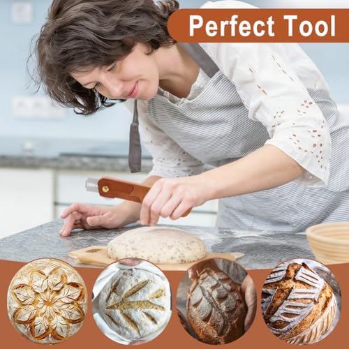 Wooden Bread Lame for Sourdough, Retractable Bread Scoring Tool