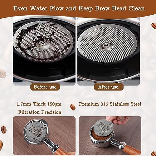 58mm Espresso Tool Kit, Espresso Tamper, Distributor, Funnel, Puck
