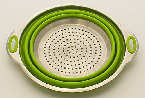 Zoie + Chloe Stainless Steel and Silicone Collapsible Strainer