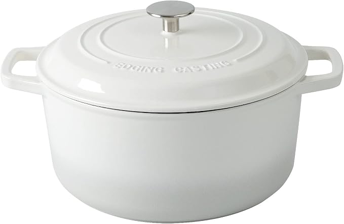 EDGING CASTING Enameled Cast Iron Dutch Oven Pot by EDGINGCOOKWARE