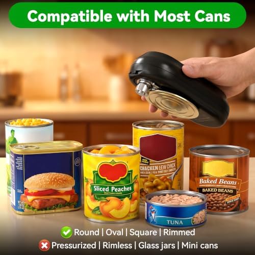 Electric Can Opener, Automatic Smooth Edge for Kitchen Seniors