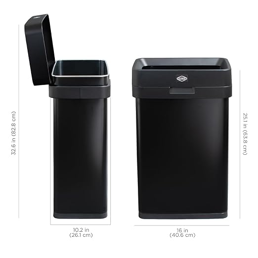 Clorox 13 Gallon Trash Can - 50L Slim Open Top Garbage Bin - Image 3