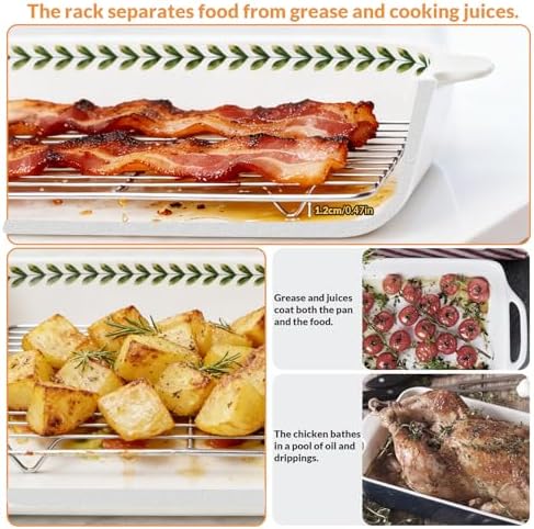 ACMLIFE Ceramic Casserole Dish for Oven, Ceramic Baking Dish Set with