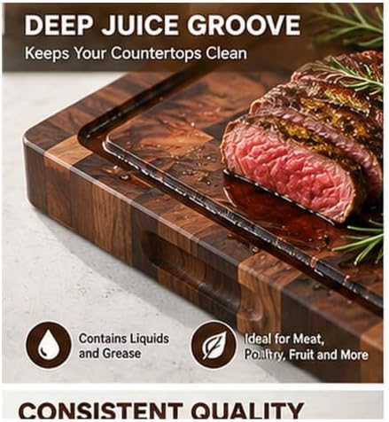 6-Pack Walnut End Grain Cutting Boards, 16.5-Inch