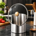 Multifunctional Kitchen Utensil Holder, Stainless Steel Pot Lid