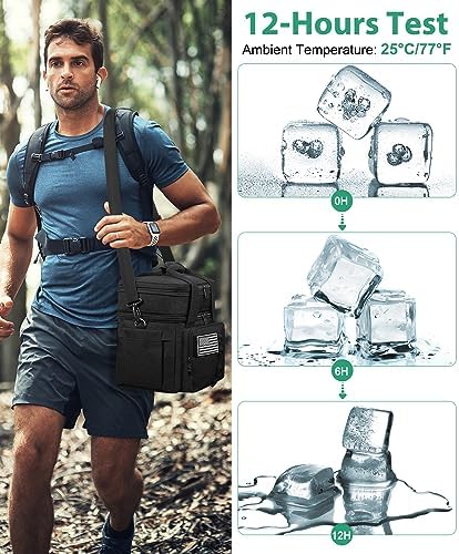 Tactical Lunch Box for Men, Large Insulated Lunch Bag for Adult, Heavy