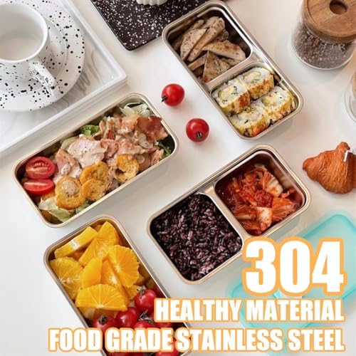 Grab and Go Snack Containers Reusable, Stainless Steel Double