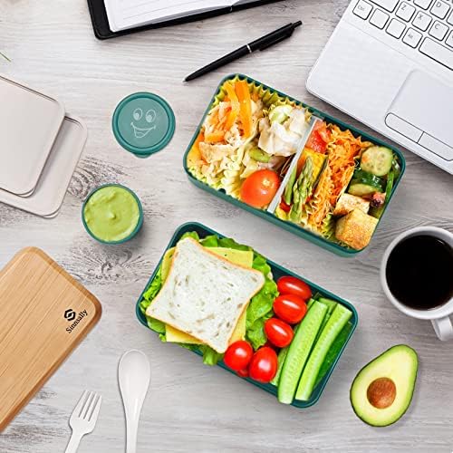 Sinnsally Bento Box Adult Lunch Box,Stackable Japanese Bento Lunch Box
