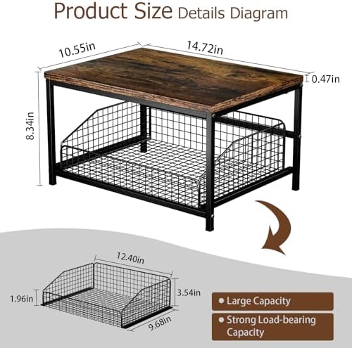 KLM Pull Out Spice Rack Organizer, Brown