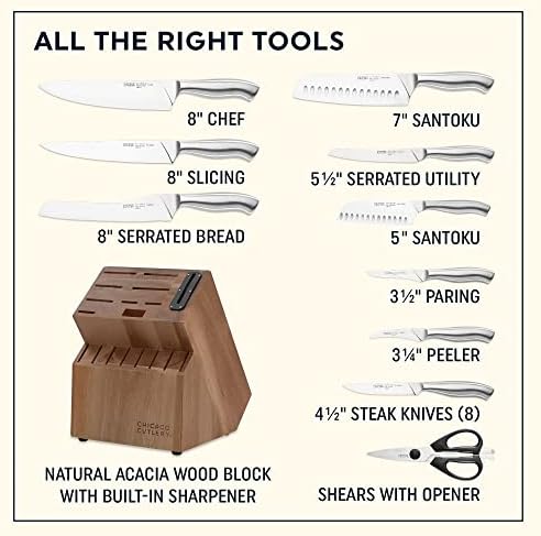 Chicago Cutlery Insignia 18-Piece Knife Block Set