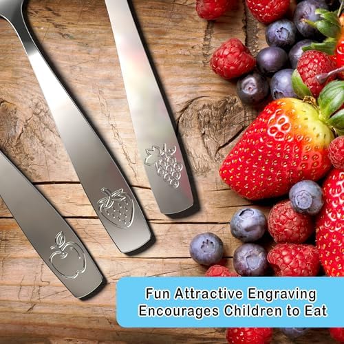 CHILLOUT LIFE Kids Silverware Set, Stainless Steel Utensils, 12-Piece
