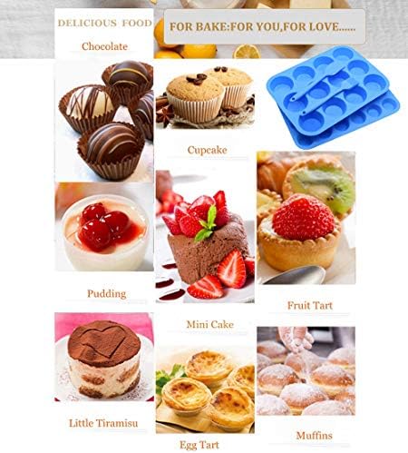 Silicone Muffin Pan Cupcake Set,Non-Stick 12 Cups and Mini 24 Cups