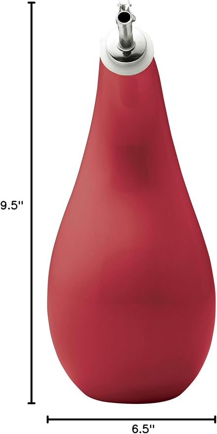 Rachael Ray Solid Glaze Ceramics EVOO Olive Oil Bottle Dispenser - Image 5
