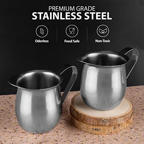 Stainless Steel Bell Creamer Espresso Shot Frothing Pitcher Cup Latte
