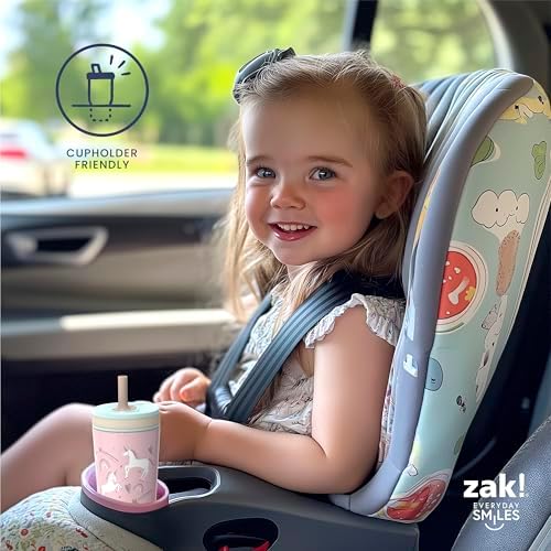 Zak Designs Happy Fruit Kelso 12oz Stainless Steel Leak-Proof Toddler