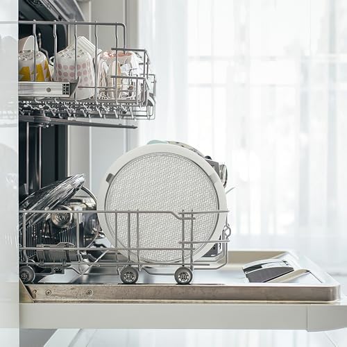 Gadpiparty Round Mesh Dishwasher Basket 7.1 Inch Utensil Storage