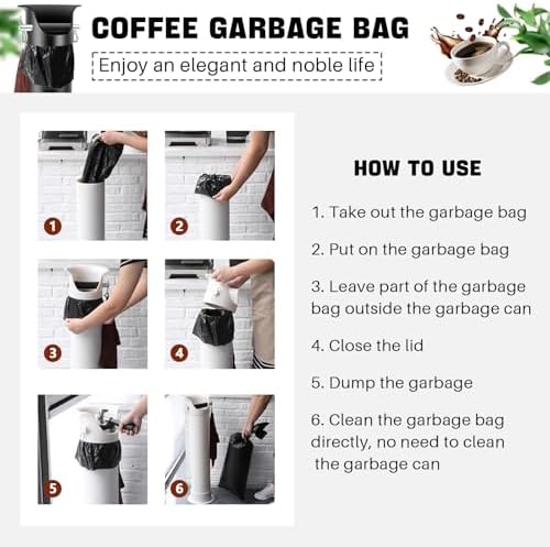 Espresso Knock Box Garbage Bags for Commercial Floor Standing coffee