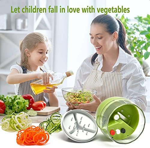 4-in-1 Handheld Vegetable Spiralizer, 8.45cm