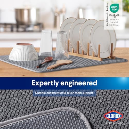 Clorox Plush Drying Mat - Polyester Polymide Blend - Ultra Absorbent