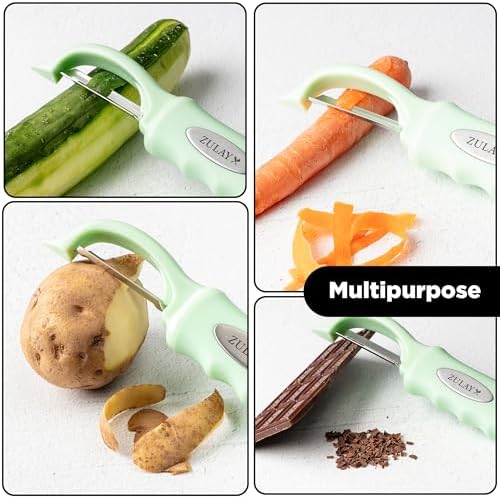 Zulay Kitchen Premium Vegetable Peeler for Kitchen - Swivel Peeler