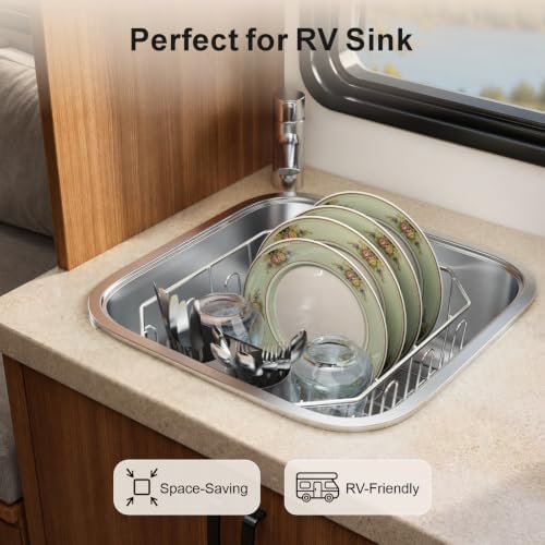 Swedecor Small In-Sink Stainless Steel Dish Rack