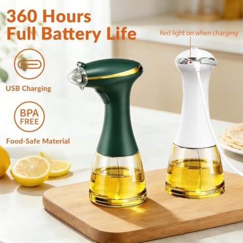 Electric Oil Sprayer for Cooking, One-Touch Mist