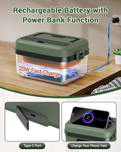 ODSD 16000mAh Cordless Electric Lunch Box, 60W