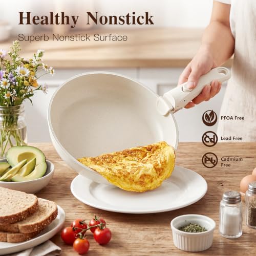 GIPP 18PCS Pots and Pans Set Non Stick Cookware Set with Detachable