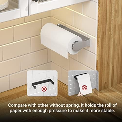Under Cabinet Paper Towel Holder, One-Hand Tear