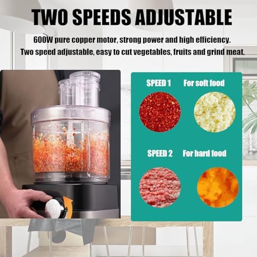 Vegetable Fruit Cutting Machine Food Processor, 600W, 5000Ml