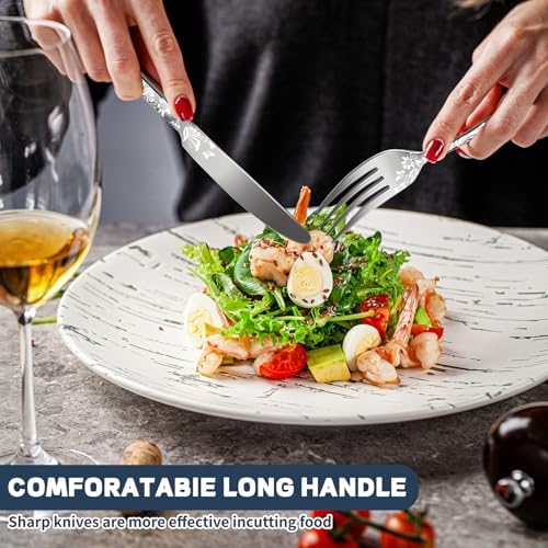 Silverware Set, 20 Piece Stainless Steel Flatware Set, Silverware Set