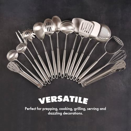18/10 Stainless Steel 16-Piece Cooking Utensil Set