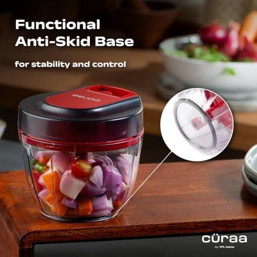 CÜRAA ChopLab Lite Manual Vegetable Chopper for Kitchen Use | By Chef