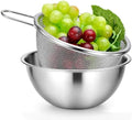Mini Colander Food Strainer, Mixing Strainer Bowl with Scale