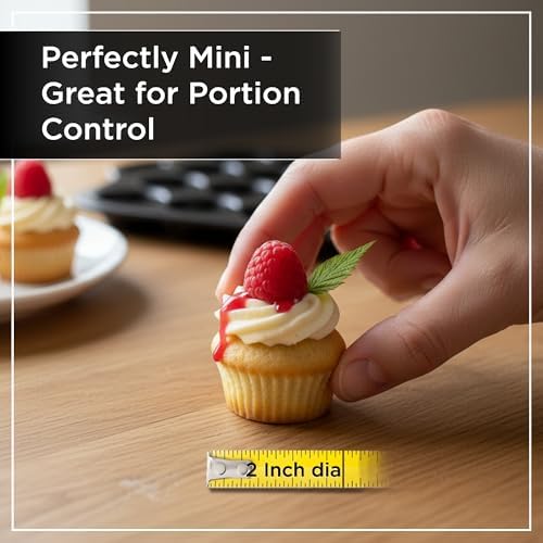 Wrenbury Mini Muffin Pan 24 Cup - Nonstick Small Cupcake Tin, 1.8in