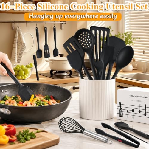 16-Piece Silicone Spatula Set