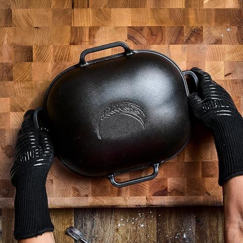 Challenger Bread Pan, Care Kit, & Oven Gloves Bundle - Cast Iron Bread