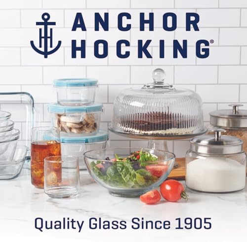 Anchor Hocking Heritage Hill 1 Gallon Glass Jar, Set of 2