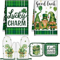 Bencailor 6 Pcs St. Patrick's Day Kitchen Decor Set Kitchen Towels