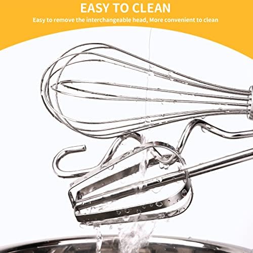 homicozy 3-Piece Stainless Steel Hand Mixer Attachment Set - Whisk