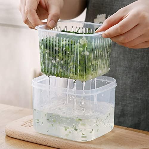 4 Pack Fruit Storage Containers with Strainers, Fresh Produce